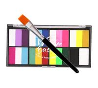 MUCKLILY Set de Maquillage Coloré pour Visage et Corps Peinture Corporelle à Base D'eau, Facile à Nettoyer, pour Festivals et Créations Diy, 8 Couleurs Pigmentées