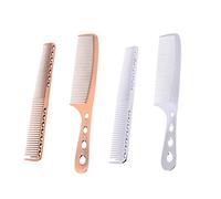 MUCKLILY Set de Peignes de Aluminium pour Salon de Coupe de Professionnel Bronze pour Hommes et Femmes Outil de Démêlage pour Coiffeur