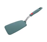 MUCKLILY Spatule Cuisine en Silicone Fine Flexible Résistante à la Chaleur Spatule à Crêpes et Poisson Vert Foncé Ustensile Antiadhésif Polyvalent pour Cuisson et Wok