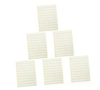 MUCKLILY Stickers Double Face Transparents pour Supports à Ongles Français 6 Feuilles Autocollantes Ovales pour Extensions et Réparation d'Ongles Accessoires Nail Art Pratiques pour