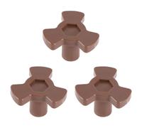 MUCKLILY Support de Plateau Tournant Micro-ondes 4 Pièces, Coupleur D'entraînement en Plastique Léger, Compatible Arbre Moteur Y Type, Accessoire de Rechange pour Four à Micro-ondes,