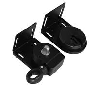 MUCKLILY Support de Store Enrouleur Noir pour Extérieur Fixation Résistante Aux Intempéries pour Remplacer Accessoires de Pare Soleil Assurer