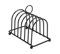 MUCKLILY Support Grillé Acier Inoxydable Organiseur de Cuisine Multi-Usage pour Tranches de Toast Rack Vertical Stable pour Plan de Travail