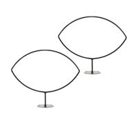 MUCKLILY Support Mural pour Ballon de Football, Supports de balles, 2 pièces, Fer Noir, Support d’Organisation et de Rangement, pour Rugby et Chapeaux, Home Storage Rooms