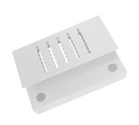 MUCKLILY Support pour Ordinateur Portable avec Ventilateur de Refroidissement Intégré, Organisateur de Bureau Suspendu sans Perçage, Blanc, Compatible Bureau et Maison, Gain D’Espace