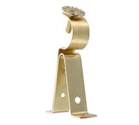 MUCKLILY Support Réglable pour Tringle à Rideaux 19Mm Base Unique Construction Robuste pour Fenêtres Utilisation Maison/Bureau 1 Pièce