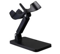 MUCKLILY Support Réglable Support de Scanner de Codes QR de Bureau pour Scanner Portable en Abs Noir Multifonctionnel pour Systèmes Commerciaux et Boutiques