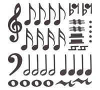 MUCKLILY Symboles de Musique Magnétiques Double Face pour Tableau Blanc Accessoire Pédagogique pour Enseignants en Éducation Musicale Utilisation en Cours Interactifs