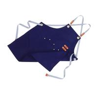 MUCKLILY Tablier de Cuisine Étanche Toile Fine Bleu Foncé avec Poche et pour Femmes et Hommes Usage Cuisine Jardinage Salon de Manucure