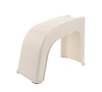 MUCKLILY Tabouret Repose-Pieds Antidérapant en Plastique Naturel Escabeau Portable Compact Marchepied Polyvalent pour Manucure Pédicure et Rasage pour Salle de Bain et Bureau