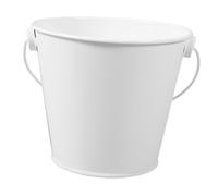MUCKLILY Tambouriner Mini Seau En Fer Blanc Petit Seau Avec Anse Petits Seaux En Métal Seaux De Bonbons Centres De Table De Fête Graisseur Fer Blanc Blanche