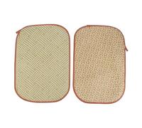 MUCKLILY Tapis d'herbe Rafraîchissant pour Petits Animaux 2 Pièces en Gazon et Rotin, sans Odeur et Sûr à Manger, pour Lapins et Cochons d'Inde en Intérieur Couleur Couleur Aléatoire