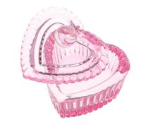 MUCKLILY Tasse à Ongles Multifonctionnel avec Couvercle Rose de Cœur en Verre Récipient Porte-monomère Design Élégant et Esthétique Japonaise pour Manucure et Nail Art