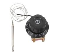 MUCKLILY Thermostat Électrique Réglable pour Four et Chauffe-eau, 30-110°c, Capuchon Noir, Contrôle Précis, Sécurité Anti-surchauffe, Compatible Cuisson Maison et Restauration,