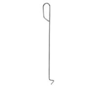 MUCKLILY Tisonnier en Acier Inoxydable pour Foyer et Barbecue Extérieur, Crochet Utilitaire Robuste pour Ustensiles Cuisine, Outil Multifonction pour Cheminée et Poêle à Bois, 1 Pièce,
