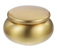 MUCKLILY Urne Funéraire en Métal Cuivre Petite Taille, Pot Hermétique Couvercle pour Cendres, Contenant Scellé pour Poudre de Parfum, Stockage Solide, Usage Commémoratif et Inhumation