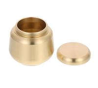 MUCKLILY Urne Funéraire Ronde en Cuivre Mini Scellée, Pot à Cendres Compact pour Animaux et Humains, Boîte Cinéraire Solide et Transportable, Urne Souvenir Pratique pour Conservation