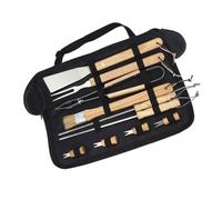 MUCKLILY Ustensiles De Barbecue Outils De Grillades Portables Ensemble Outils De Grillades Spatule Fourchette Pince Coupe-grill Avec De Transport
