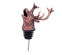 MUCKLILY Verseur de Vin Rouge Alliage de Zinc Tête de Cerf Bouchon Bouteille Rétro Chic Créatif et Sain Anti-déformation Facile à Nettoyer pour Amateurs et Bars