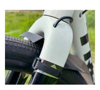 Garde-Boue Mini Face Avant Mucky Nutz Pour Vélo Gravel 700c : Noir/Réfléchissant