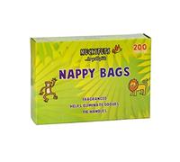 Muckypups Lot de 200 sacs à couches jetables parfumés et poignées à nouer Mucky Pups