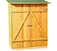 Mucola Abri de jardin Armoire à outils Armoire à outils XXL en bois Abri de jardin Rangement maison - Marron