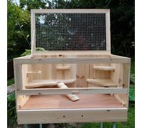 Mucola Cage en bois pour hamsters Cage pour souris Cage pour rats Enclos pour rongeurs WOW