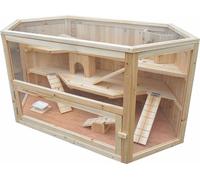 Mucola Cage pour petits animaux Cage pour rongeurs Cage en bois Différents niveaux Cage pour hamsters Cage pour souris Cage pour rats