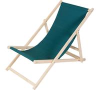 Mucola chaise de plage pliante chaise longue de plage en bois chaise longue de jardin chaise longue pliante - vert