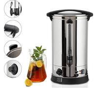 Mucola Chaudière à vin chaud, argentChaudière à vin chaud, robinet de soutirage, distributeur de boissons chaudes - 7 litres