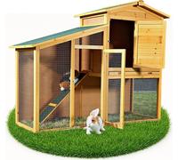 Mucola Clapier pour petits animaux Cage pour lapins Clapier pour lapins Cage pour lapins Cage en bois Enclos libre Course libre Enclos Cage
