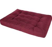 Mucola Coussin pour palette Coussin d'assise Coussin latéral Coussin dorsal Coussin Outdoor Lin - Rouge 120x80cm