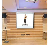 Mucola Écran de projection Écran de projection cinéma Écran déroulant Projecteur Home Cinéma Écran de présentation - 152x152CM
