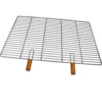 Mucola grille de cuisson en acier inoxydable grille de cuisson universelle poignées amovibles BBQ - 60x40 cm incl. 2 poignées
