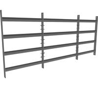 Mucola Grille de fenêtre Protection anti-effraction en acier Balcon Barrière de sécurité Protection de fenêtre Sécurité Antivol - 60x100-190cm