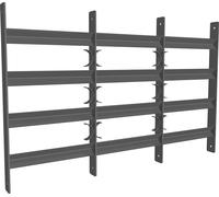 Mucola Grille de fenêtre Protection anti-effraction en acier Balcon Barrière de sécurité Protection de fenêtre Sécurité Antivol - 45x50-90cm