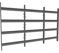 Mucola Grille de fenêtre Protection anti-effraction en acier Balcon Barrière de sécurité Protection de fenêtre Sécurité Antivol - 60x70-130cm