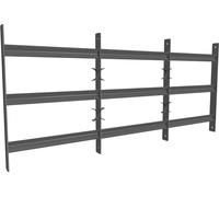Mucola Grille de fenêtre Protection anti-effraction en acier Balcon Barrière de sécurité Protection de fenêtre Sécurité Antivol - 45x70-130cm
