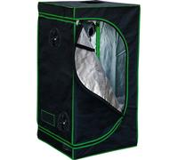 Mucola serre avec hygromètre 3 en 1 pour plantes tente de culture Growbox Indoor tente de culture armoire de culture Darkroom Frühbeet noir vert - 100x100x200cm
