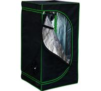 Mucola serre avec hygromètre 3 en 1 pour plantes tente de culture Growbox Indoor tente de culture armoire de culture Darkroom Frühbeet noir vert - 40x40x160cm
