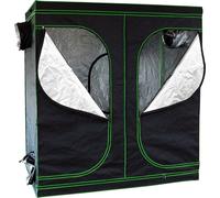 Mucola serre avec hygromètre 3 en 1 pour plantes tente de culture Growbox Indoor tente de culture armoire de culture Darkroom Frühbeet noir vert - 240x120x200cm