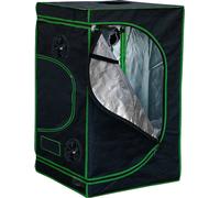 Mucola Serre avec hygromètre 3 en 1 pour plantes tente de culture Growbox Indoor tente de culture armoire de culture Darkroom Frühbeet Noir Vert - 120x120x200cm