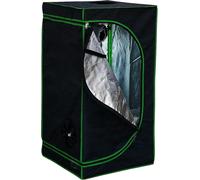 Mucola Serre avec hygromètre 3 en 1 pour plantes tente de culture Growbox Indoor tente de culture armoire de culture Darkroom Frühbeet Noir Vert - 80x80x180cm