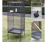 Mucola Volière grise pour oiseaux Cage pour oiseaux Cage pour animaux Volière pour perroquets Perruche Volière d'intérieur VoGelbauer Cage pour perroquets