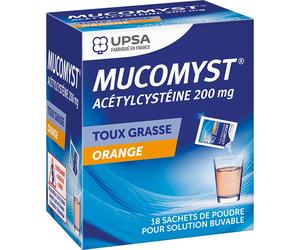 MUCOMYST Toux Grasse 200mg - Sachet Sachet(S) 18 pc(s)