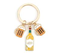 MUCOOS Porte Clés Chope à Bière, Mignon et Coloré, Accessoire Unique pour un Usage Quotidien ou comme Breloque de Sac, Cadeau Parfait pour les Femmes, les Amis ou en Guise de Remerciement