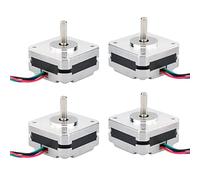 Mucshim 4 x 17Hs08-1004S Moteur à 4 fils Nema 17 pas 20 mm 1 A 13 Ncm 42 moteurs Nema17 pas pour imprimante 3D DIY Cnc