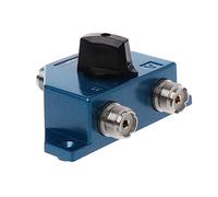 Mucshim Commutateur d'antenne en métal, interrupteur coaxial d'antenne radio, manuel UHF, prise d'antenne, convertisseur d'adaptateur, convertisseur d'antenne radio CB Y98A