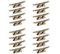 Mucshim Lot de 16 taquets 4 pour bateau d'amarrage Bronze Host Fonte Convient pour la décoration nautique de plage lac