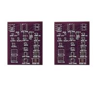 Mucshim Lot de 2 adaptateurs universels 25 en 1 SMD vers DIP8, 22 en 1 SMD, carte de circuit imprimé 4 couches, pour SOIC8/16 SOP8 DFN8 USON8 DFN8 SOT5 SOT6 WSON8